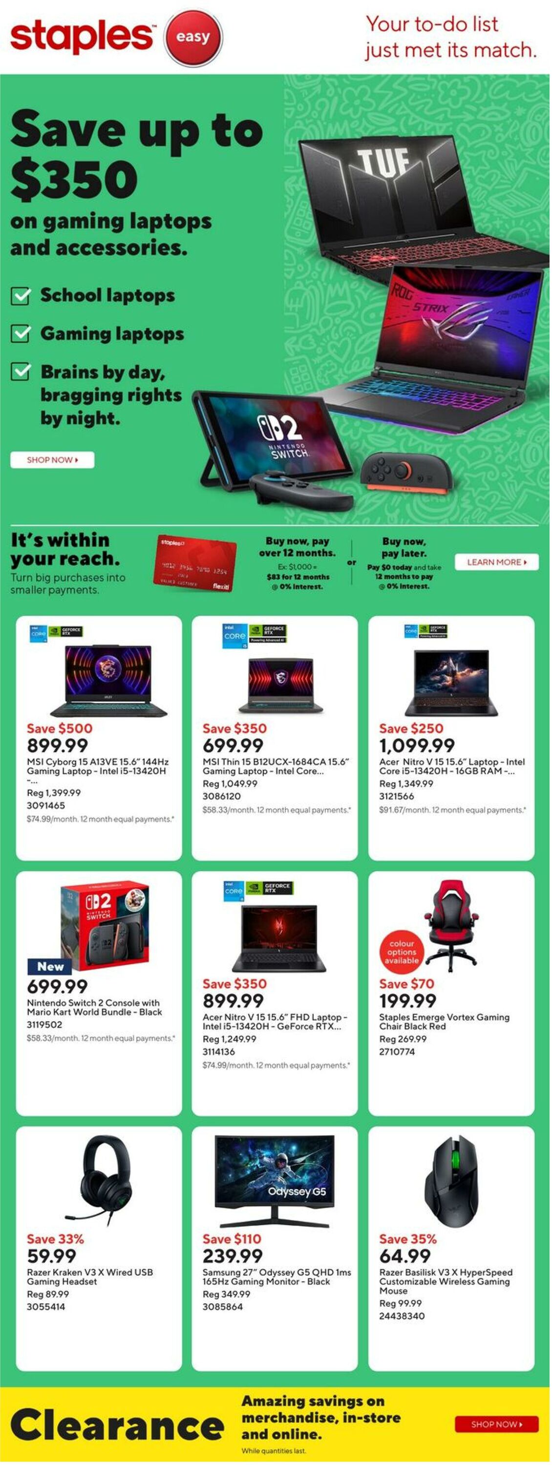 Flyer Staples 12.09.2025 - 18.09.2025