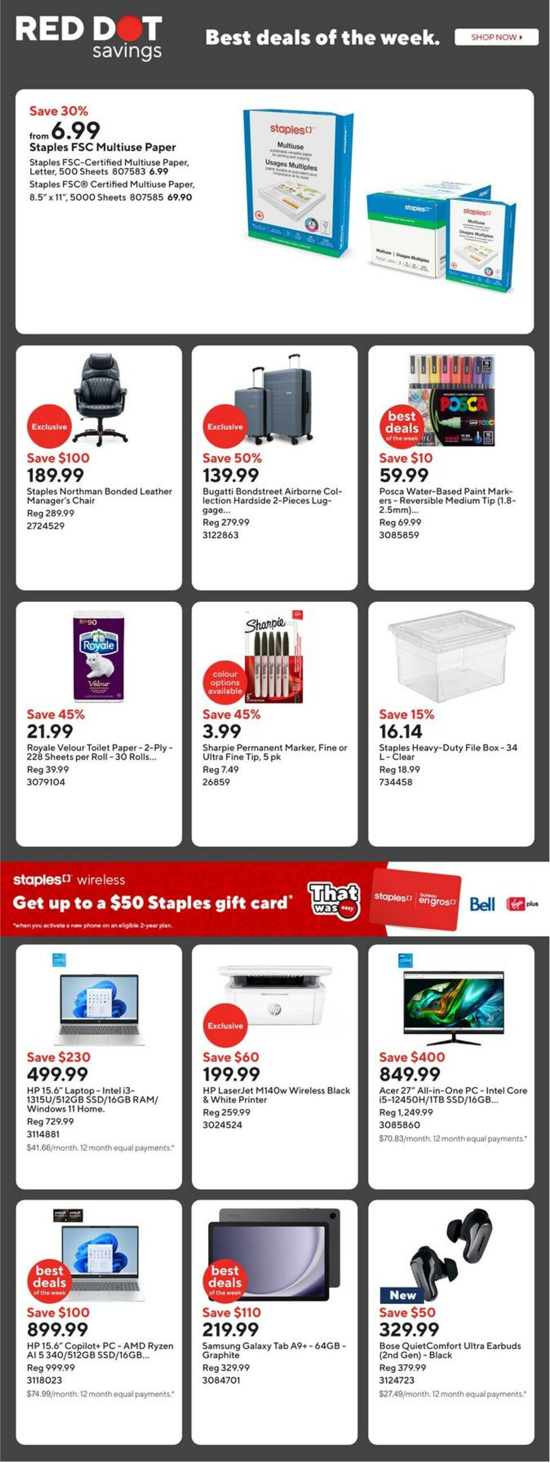 Flyer Staples 12.09.2025 - 18.09.2025