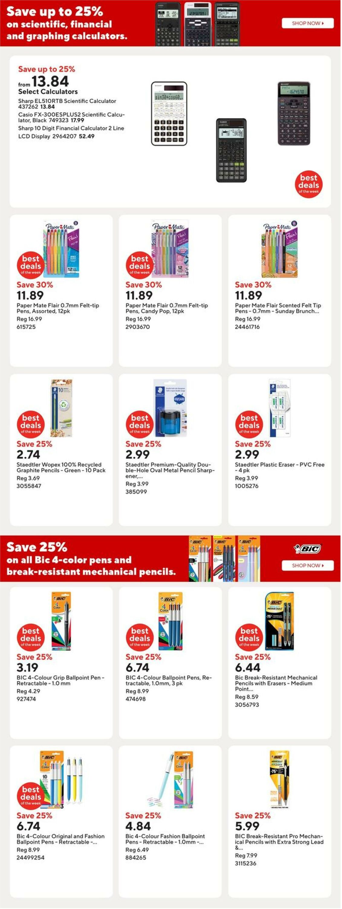Flyer Staples 12.09.2025 - 18.09.2025