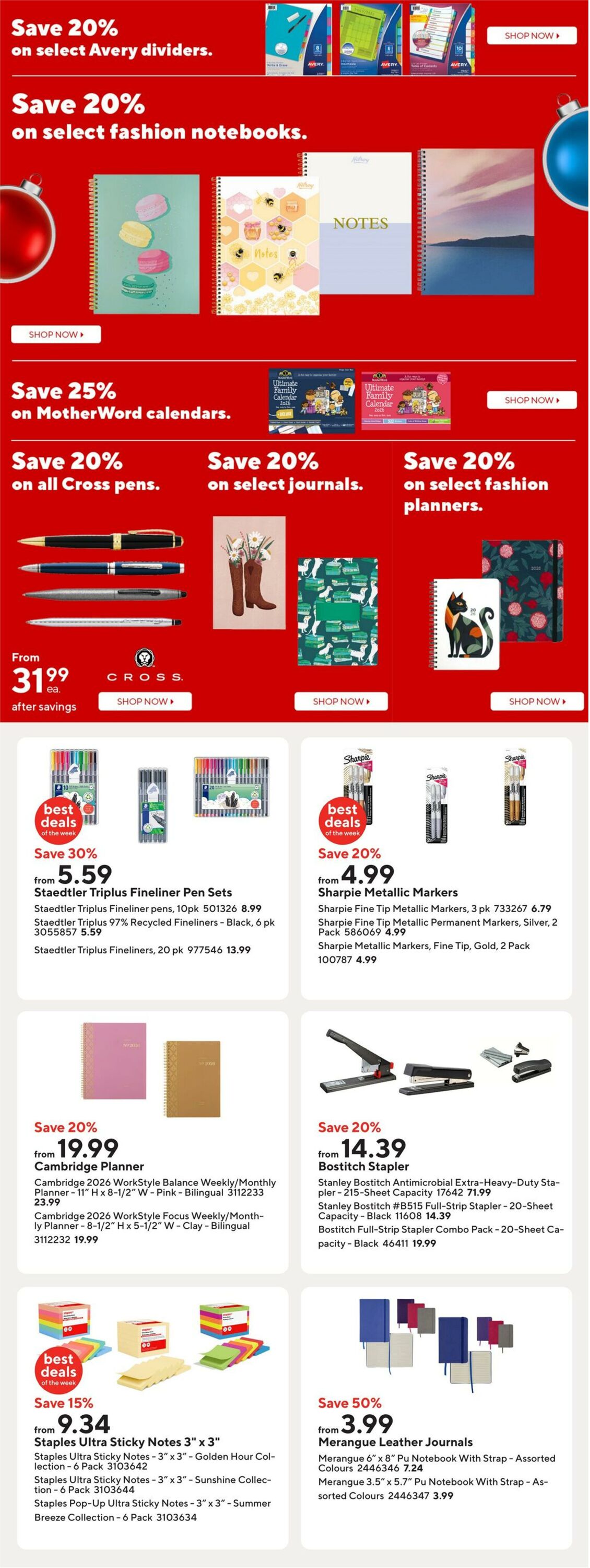 Flyer Staples 12.12.2025 - 18.12.2025