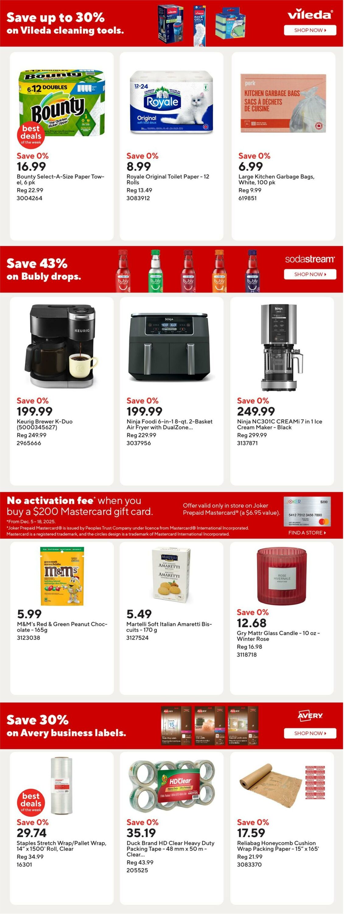 Flyer Staples 12.12.2025 - 18.12.2025