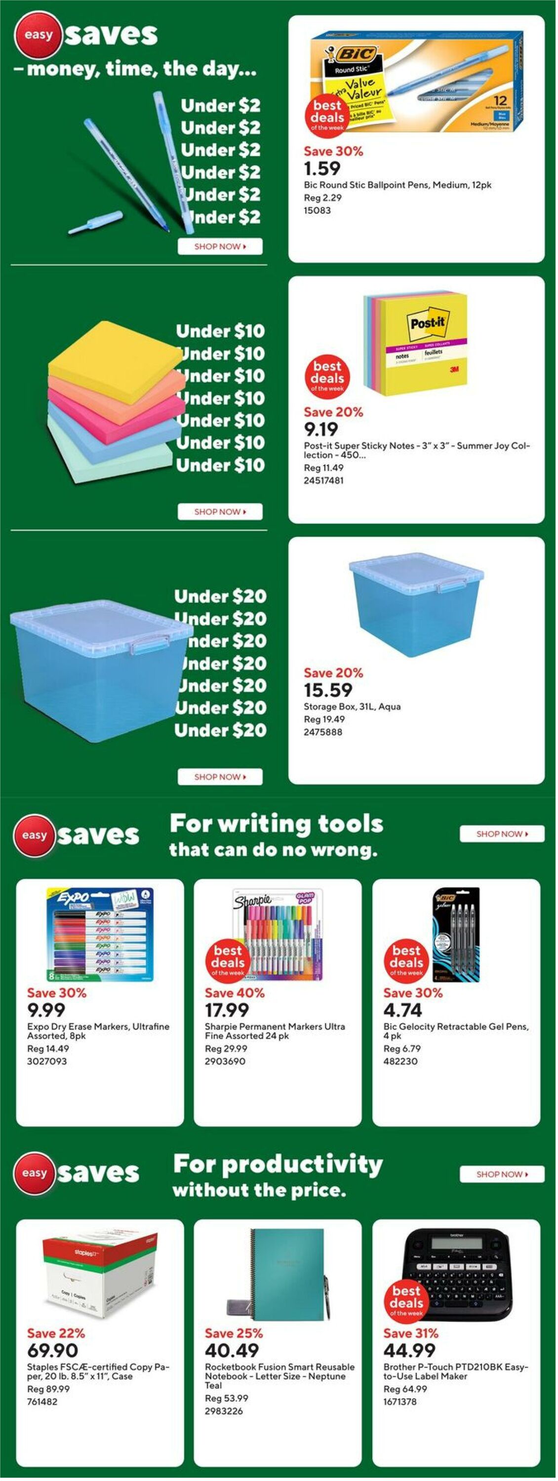 Flyer Staples 26.09.2025 - 02.10.2025