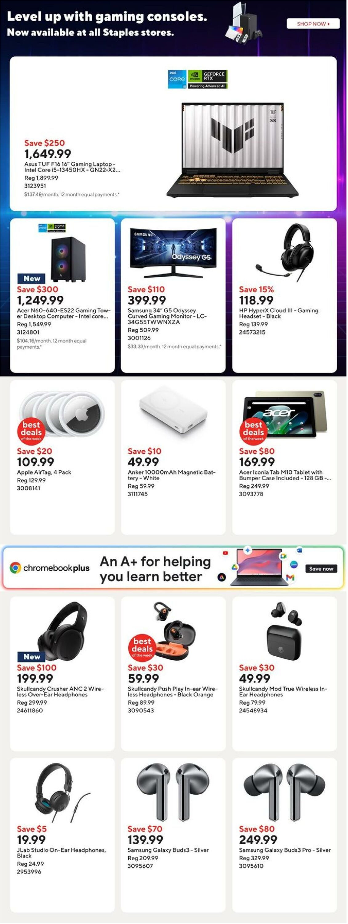 Flyer Staples 26.09.2025 - 02.10.2025