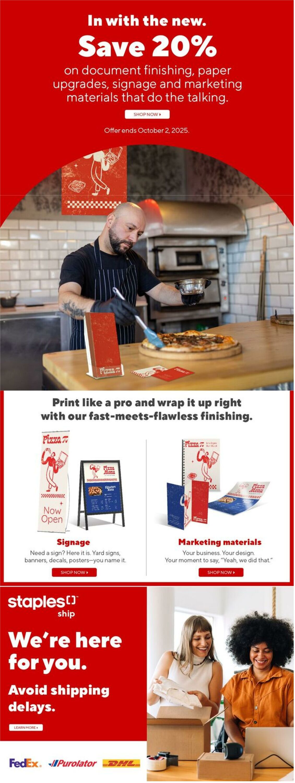 Flyer Staples 19.09.2025 - 25.09.2025