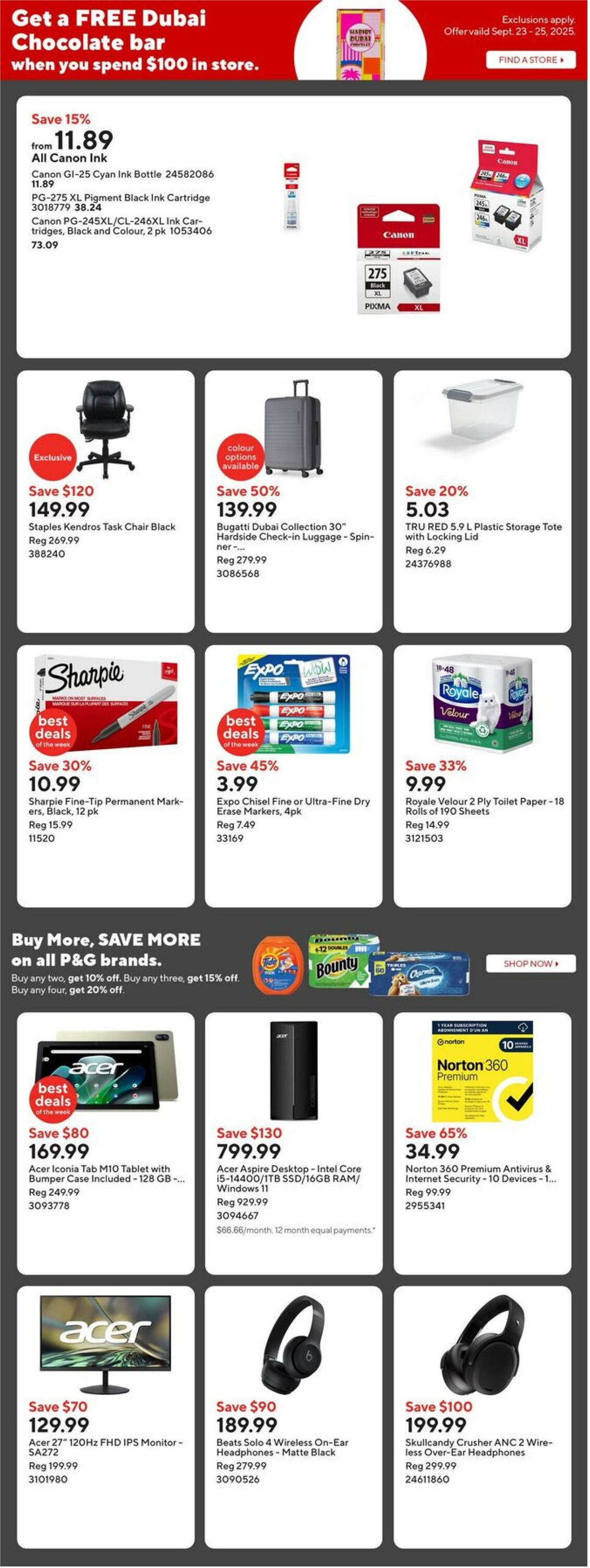 Flyer Staples 19.09.2025 - 25.09.2025