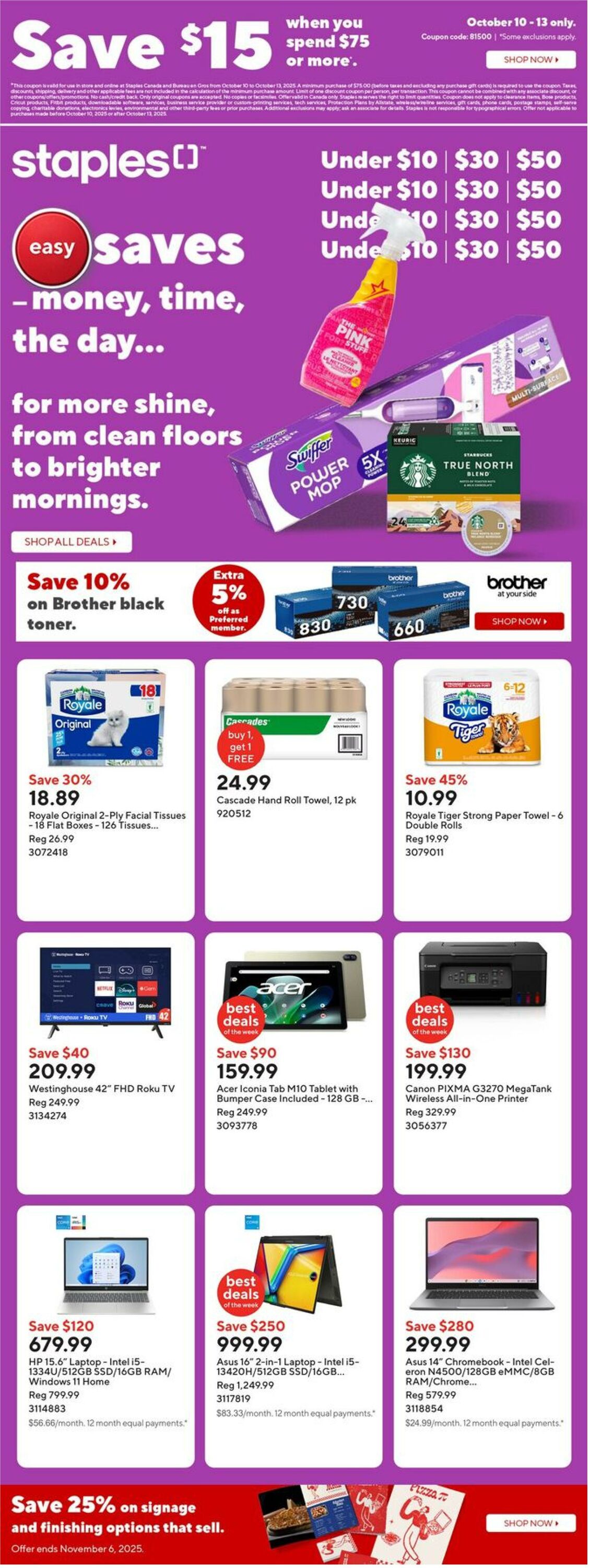 Flyer Staples 10.10.2025 - 16.10.2025