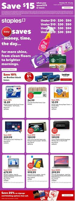 Flyer Staples 10.10.2025 - 16.10.2025