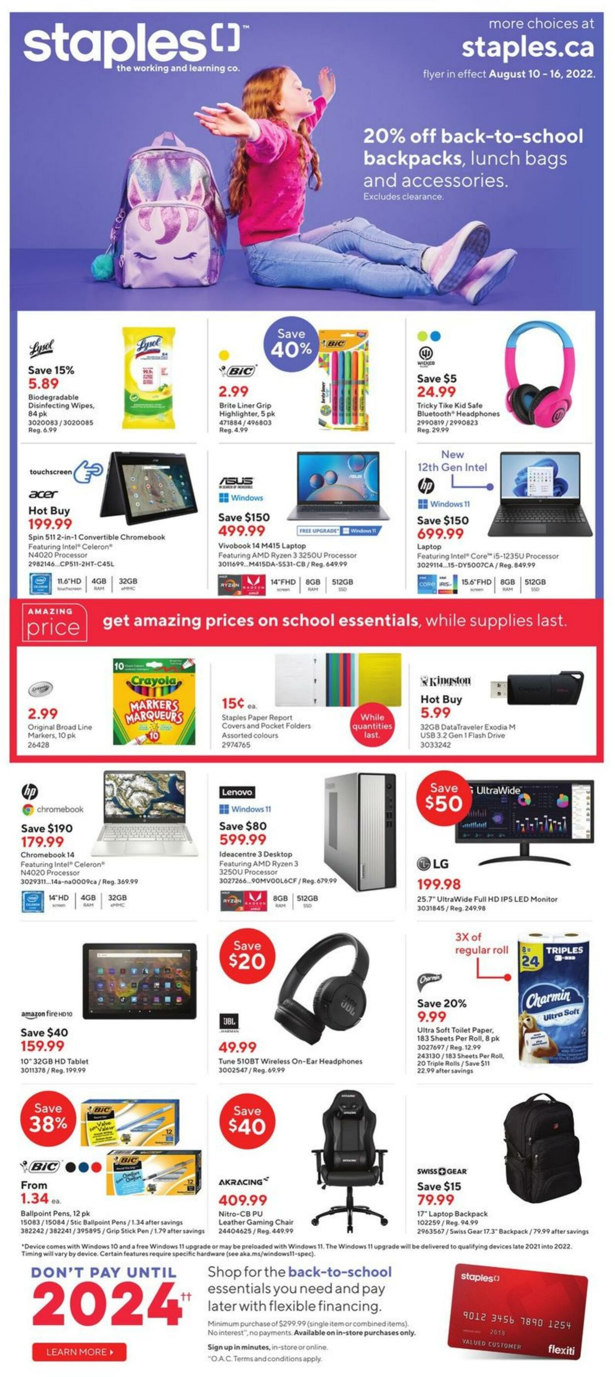 Staples Promotional flyers