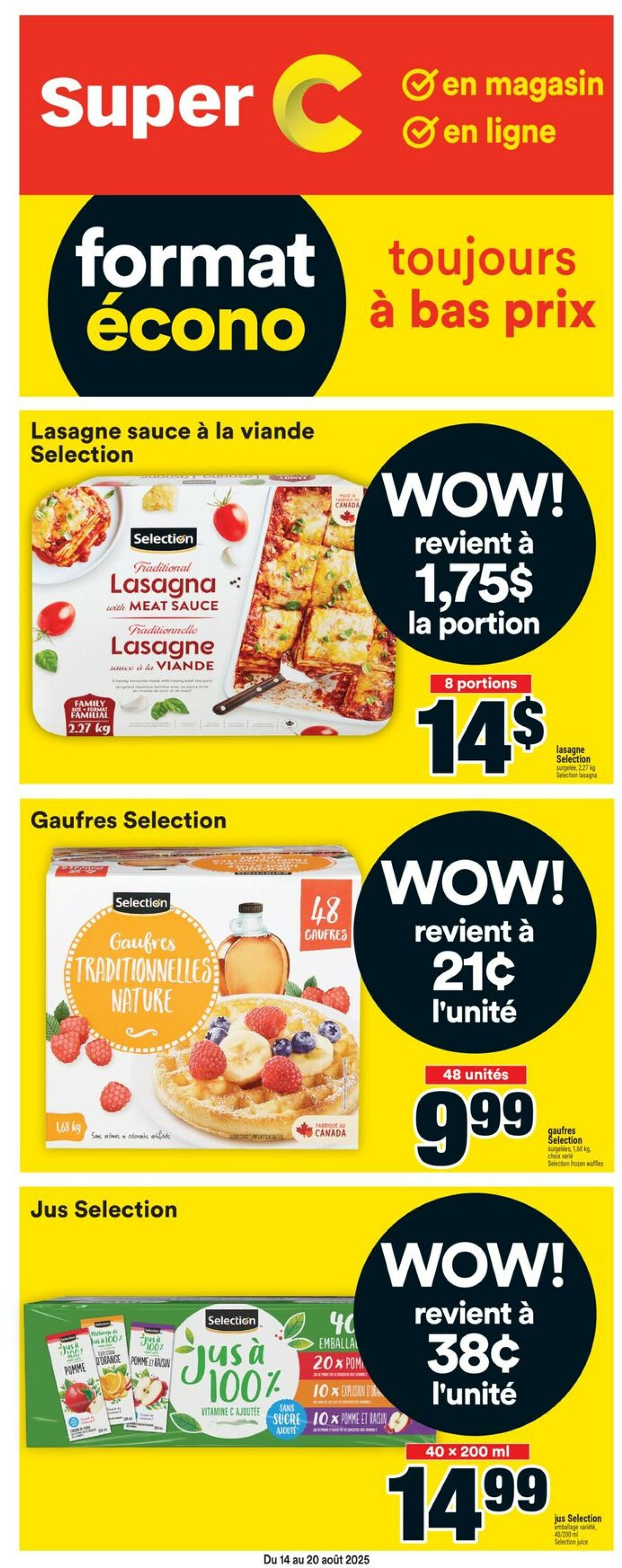 Flyer Super C 14.08.2025 - 20.08.2025