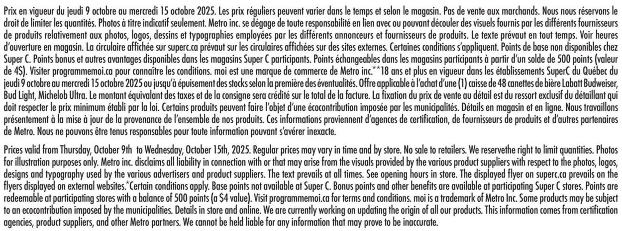 Flyer Super C 09.10.2025 - 15.10.2025