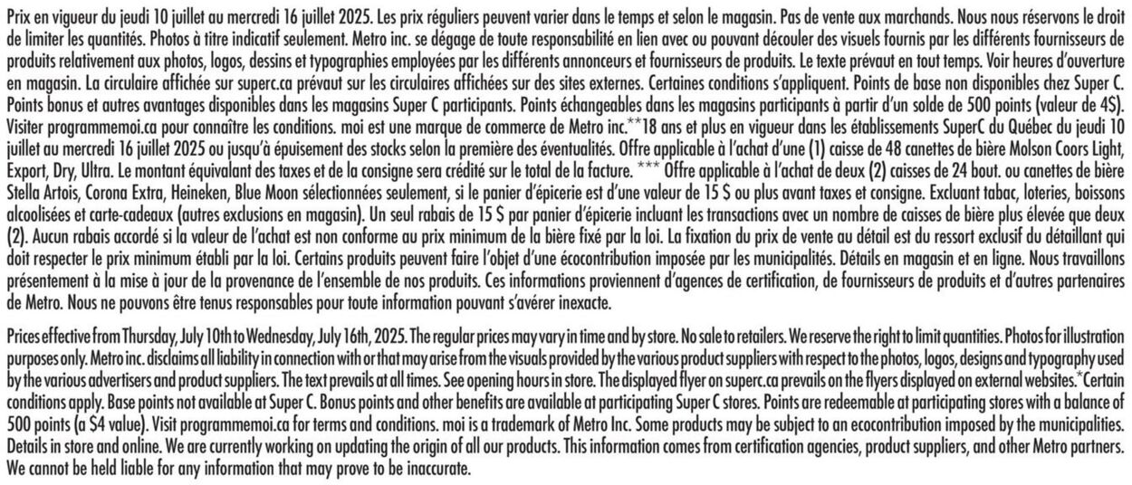 Flyer Super C 10.07.2025 - 16.07.2025