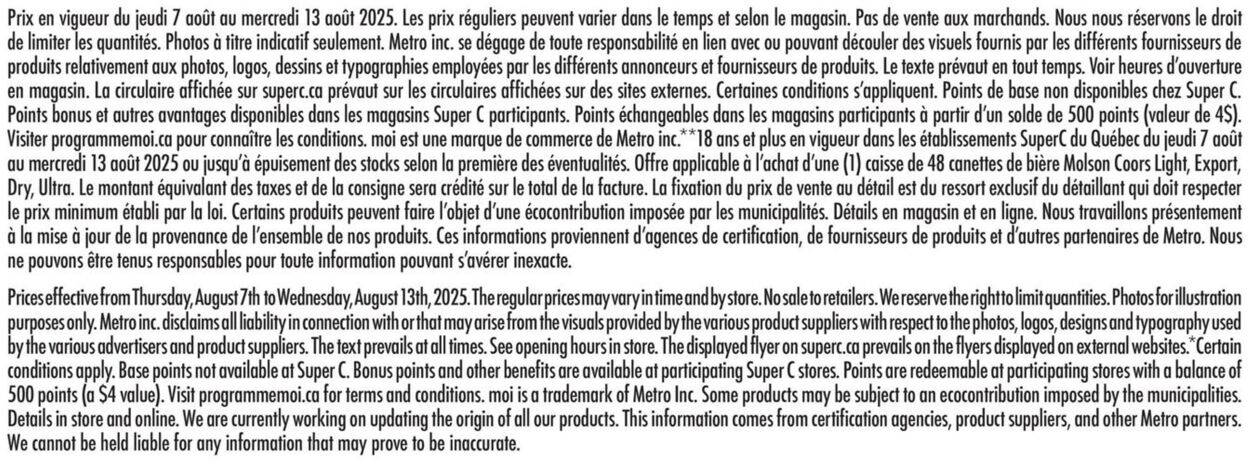 Flyer Super C 07.08.2025 - 13.08.2025