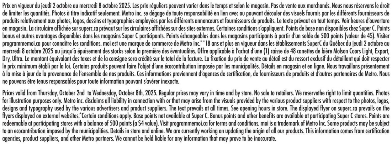 Flyer Super C 02.10.2025 - 08.10.2025