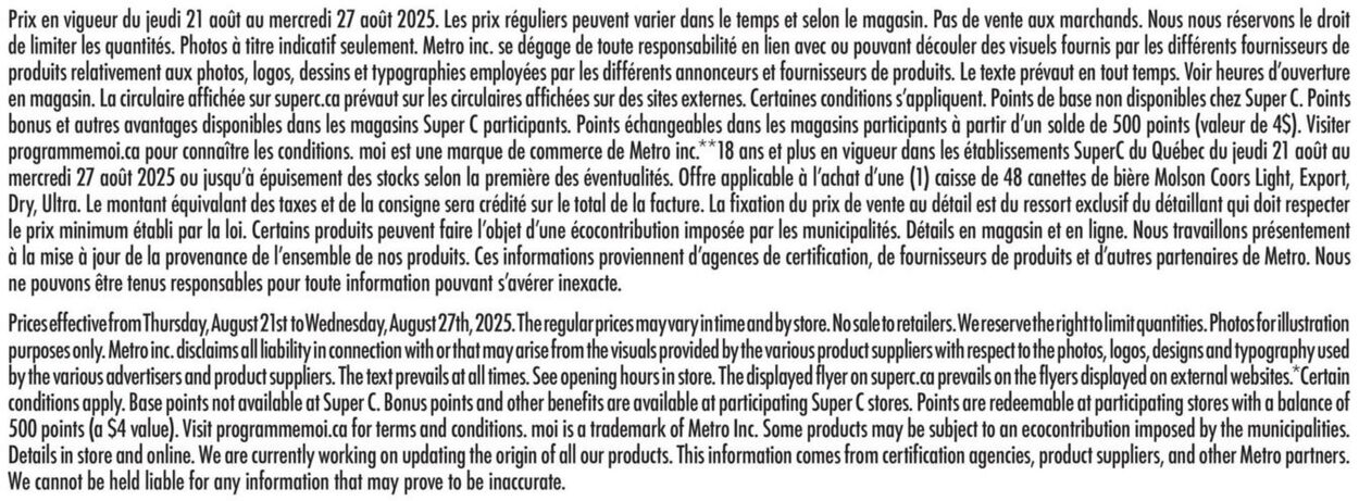 Flyer Super C 21.08.2025 - 27.08.2025