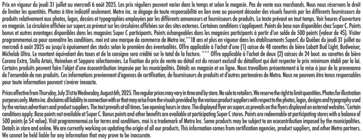 Flyer Super C 31.07.2025 - 06.08.2025