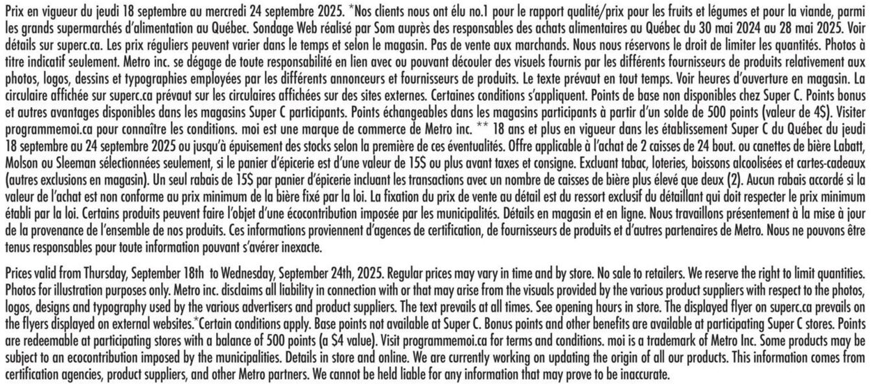 Flyer Super C 18.09.2025 - 24.09.2025