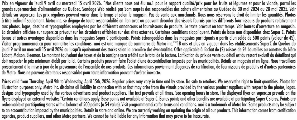 Flyer Super C 09.04.2026 - 15.04.2026