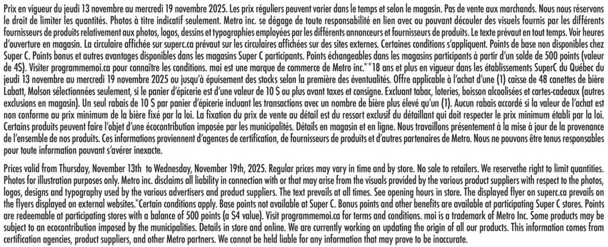 Flyer Super C 13.11.2025 - 19.11.2025