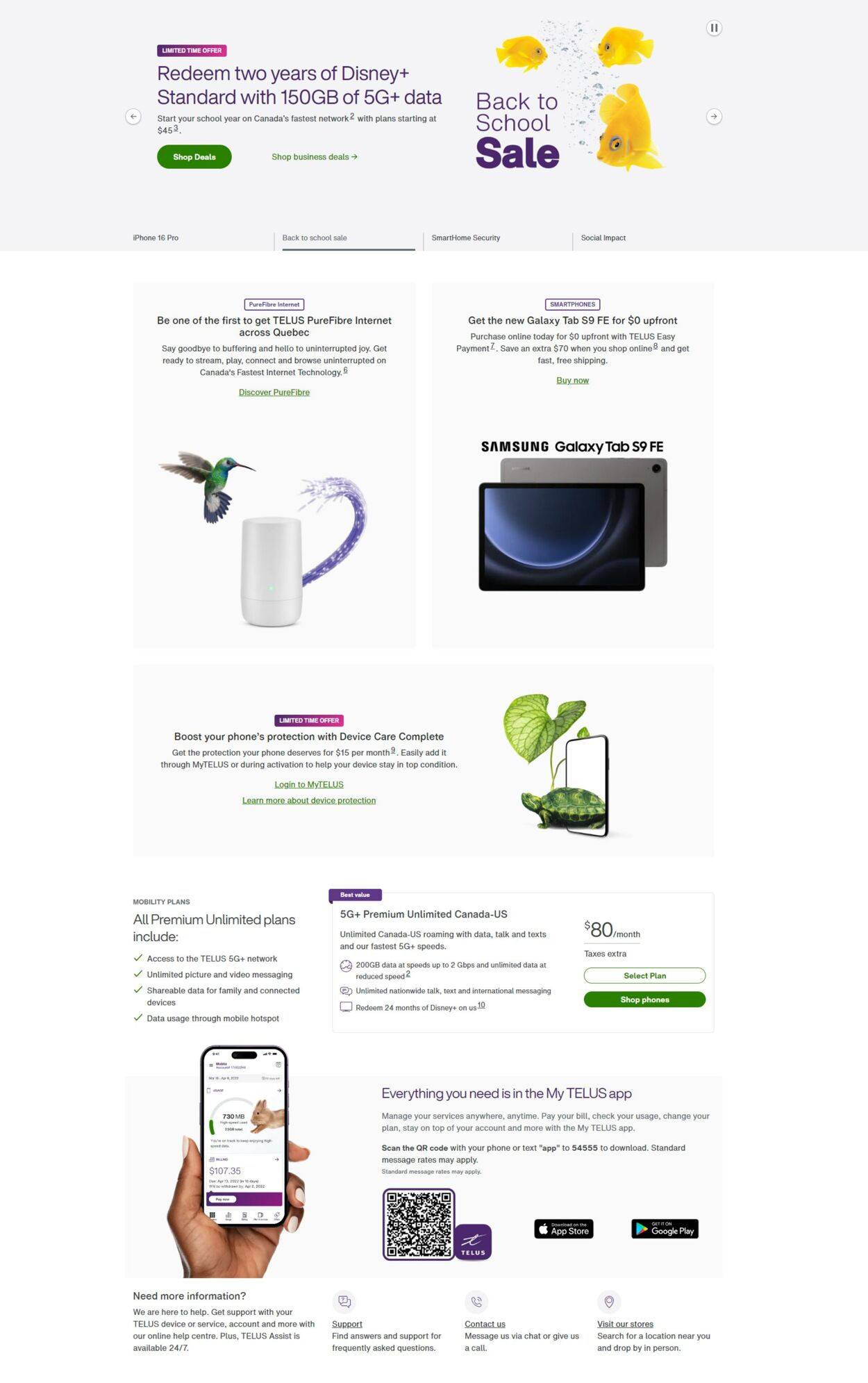 Telus Promotional flyers