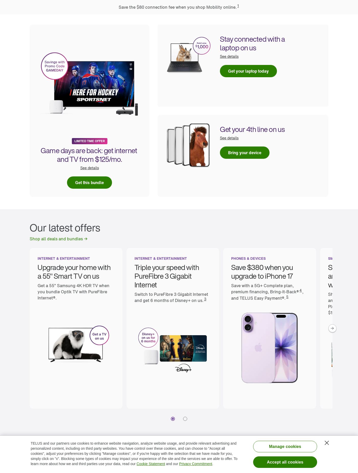 Flyer Telus 22.10.2025 - 28.10.2025