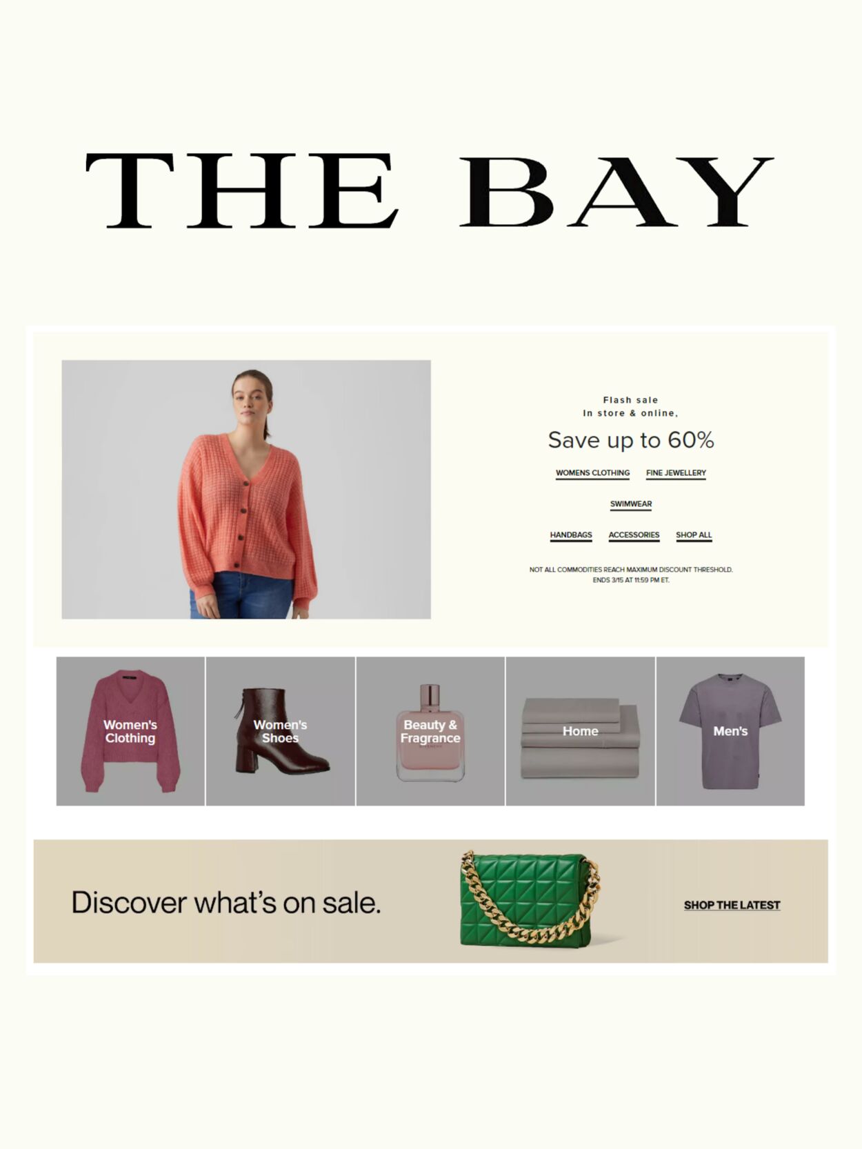 The Bay Promotional flyers