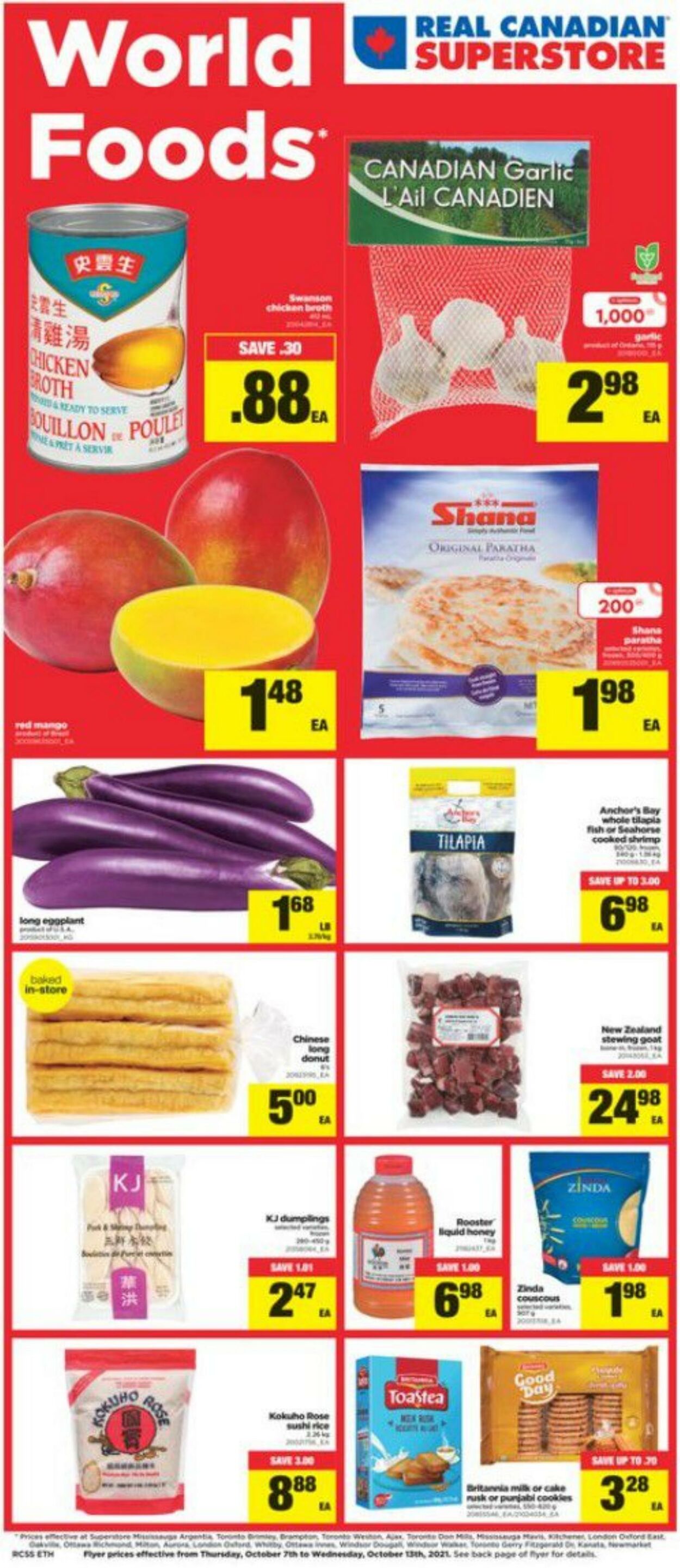 Flyer Real Canadian Superstore 07.10.2021 - 13.10.2021
