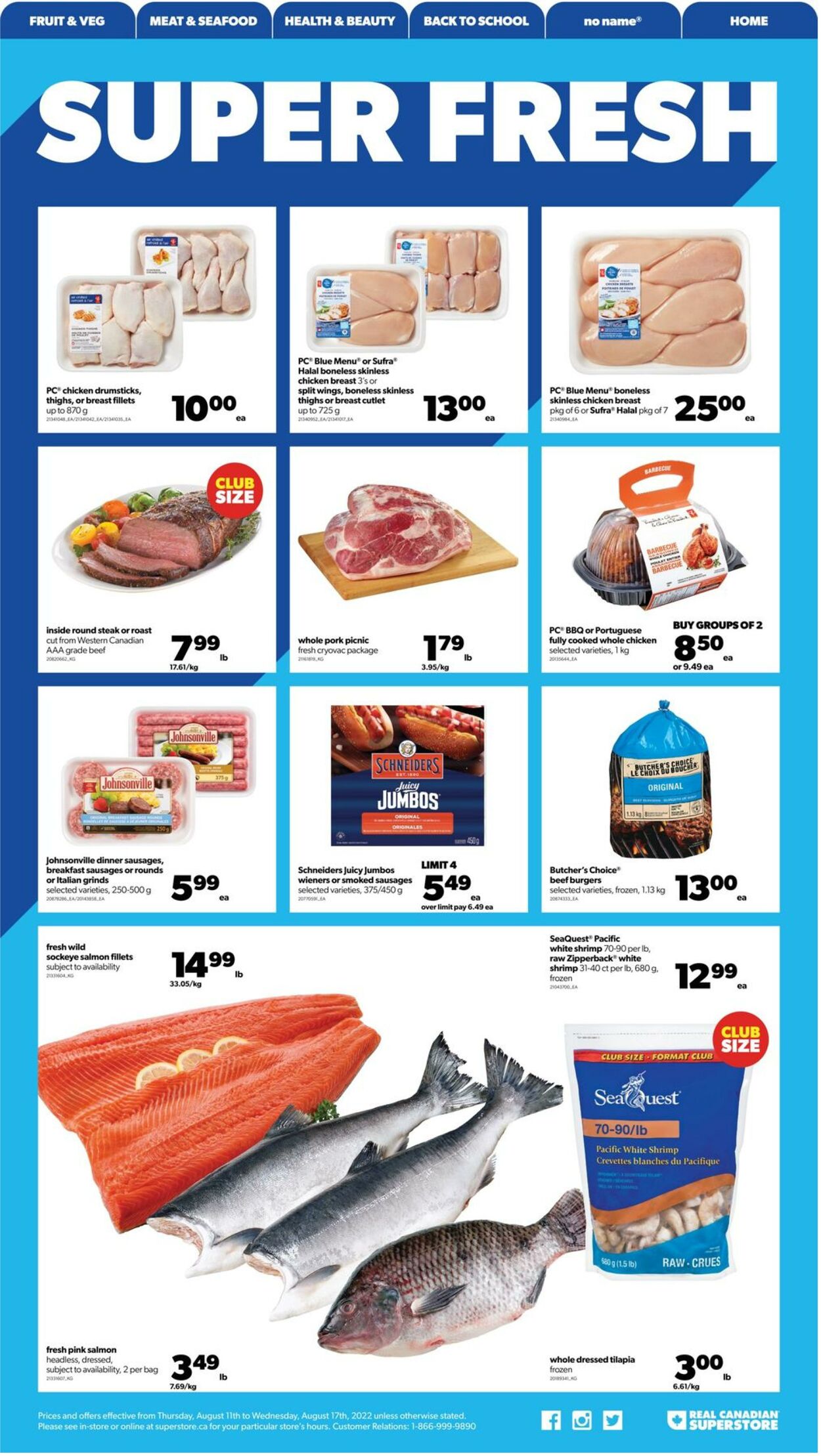 Flyer Real Canadian Superstore 11.08.2022 - 17.08.2022