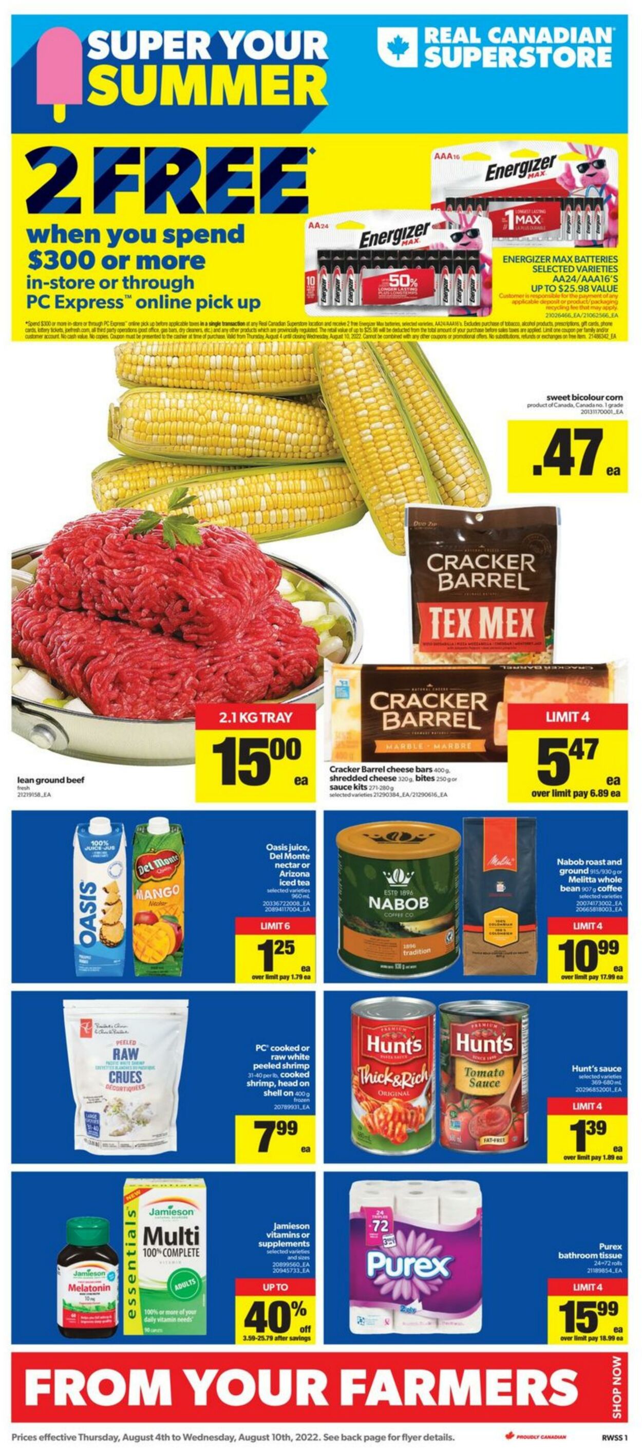 Flyer Real Canadian Superstore 04.08.2022 - 10.08.2022