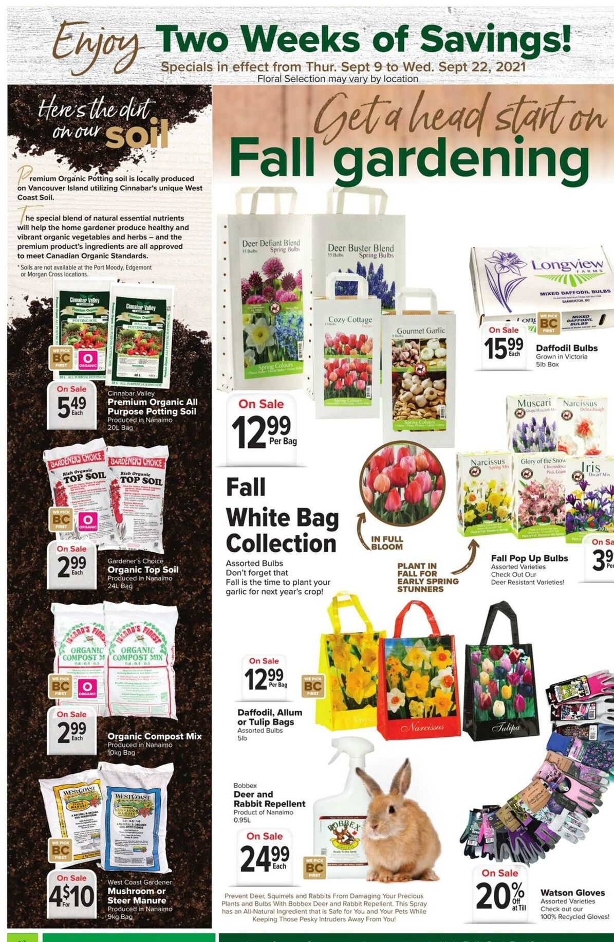 Flyer Thrifty Foods 09.09.2021 - 15.09.2021