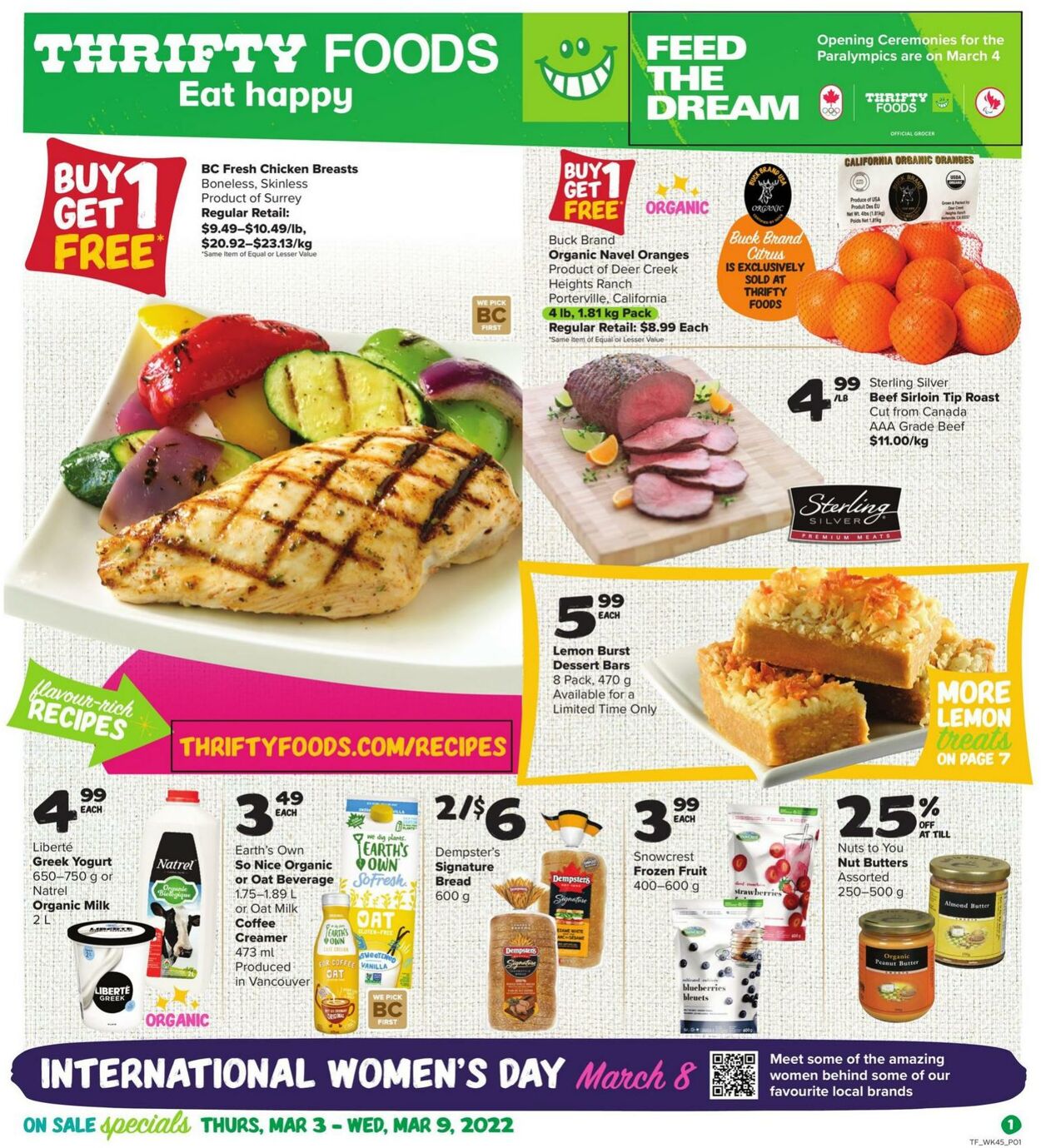Flyer Thrifty Foods 03.03.2022 - 09.03.2022