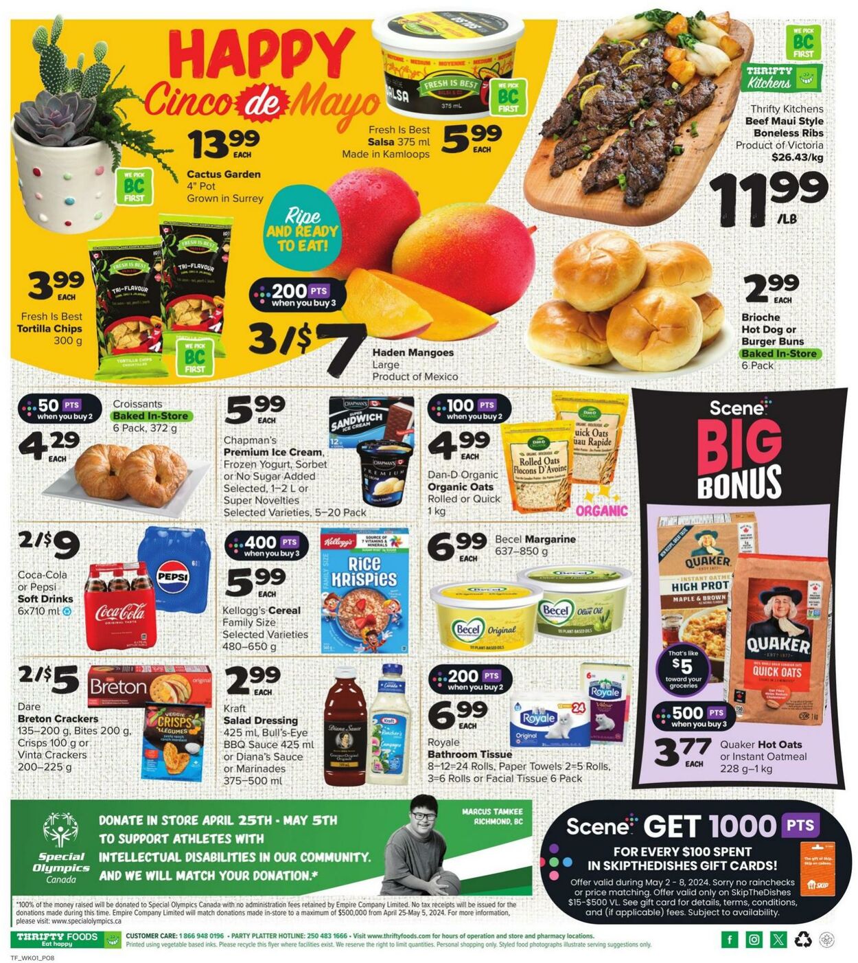 Flyer Thrifty Foods 02.05.2024 - 08.05.2024