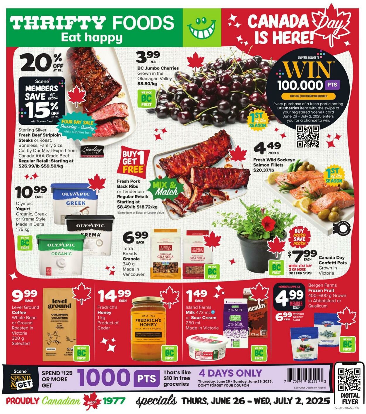 Flyer Thrifty Foods 26.06.2025 - 02.07.2025