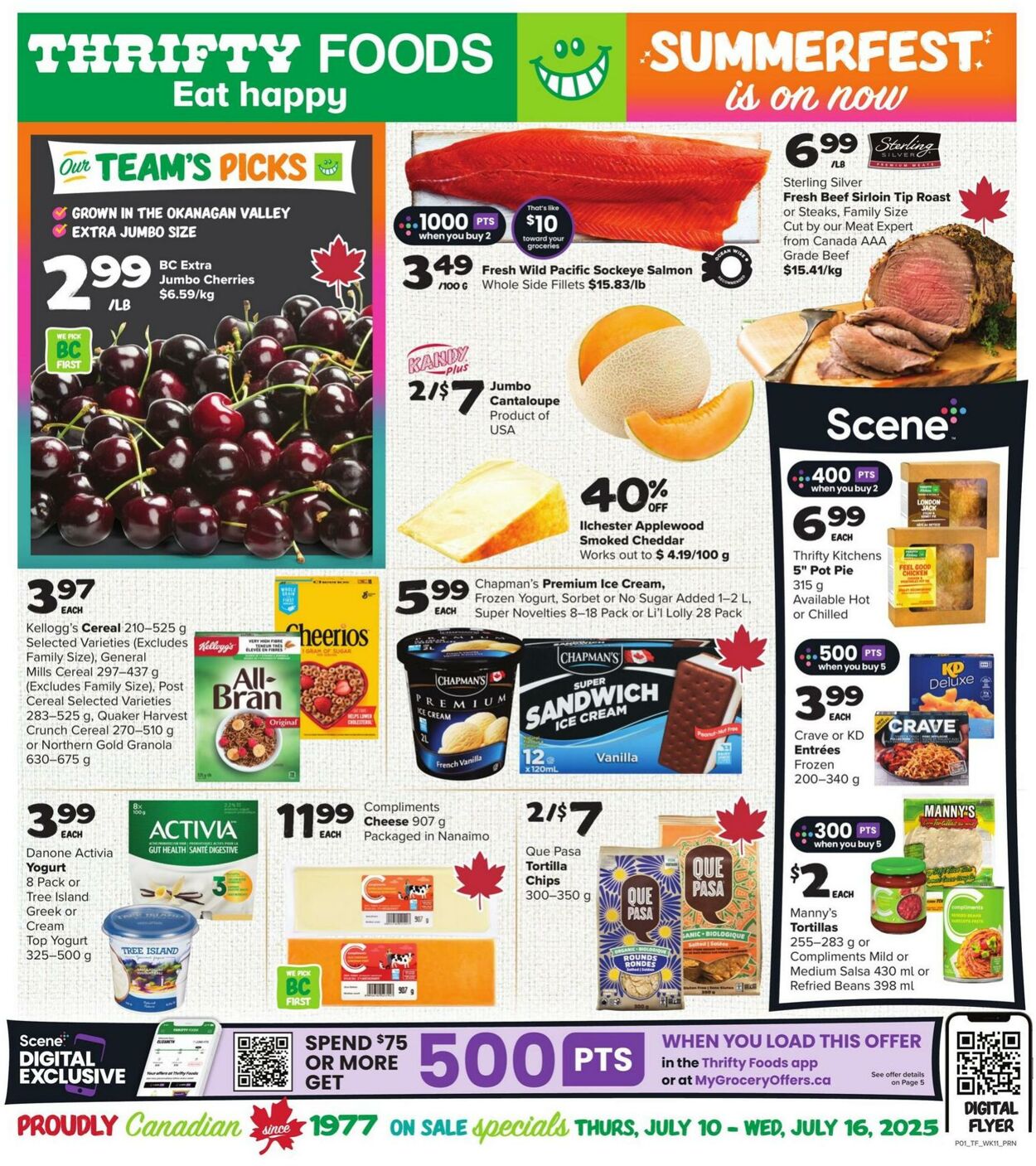 Flyer Thrifty Foods 10.07.2025 - 16.07.2025
