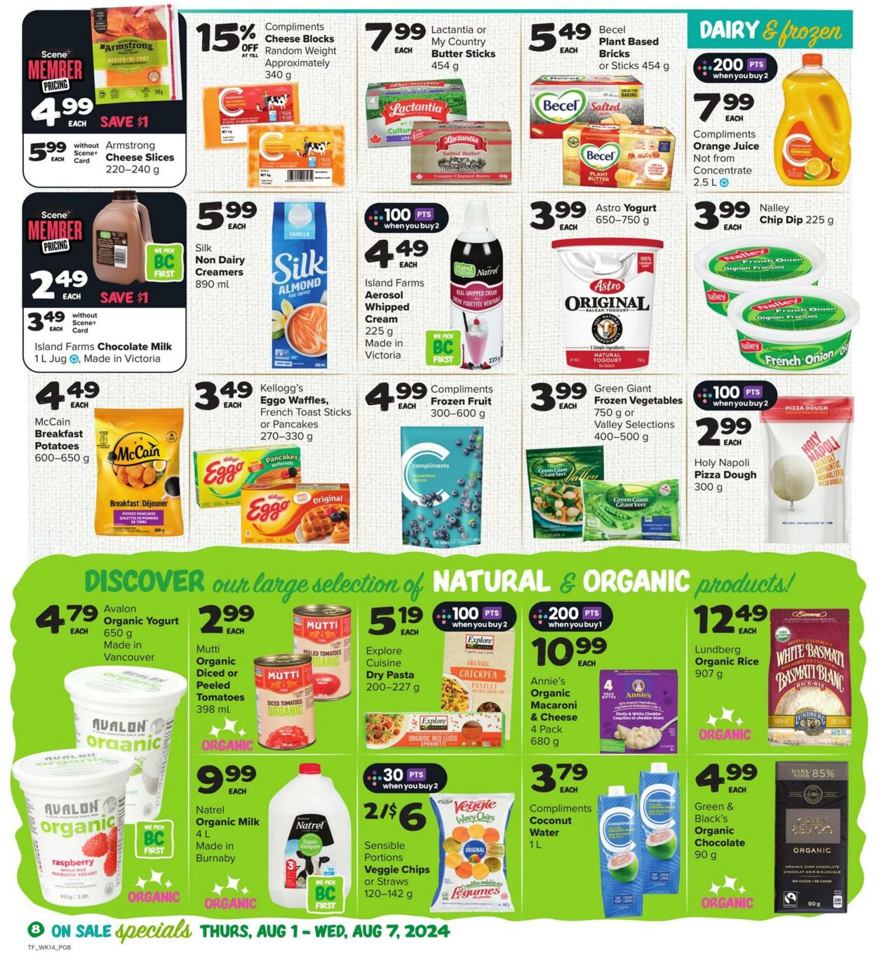 Flyer Thrifty Foods 01.08.2024 - 07.08.2024