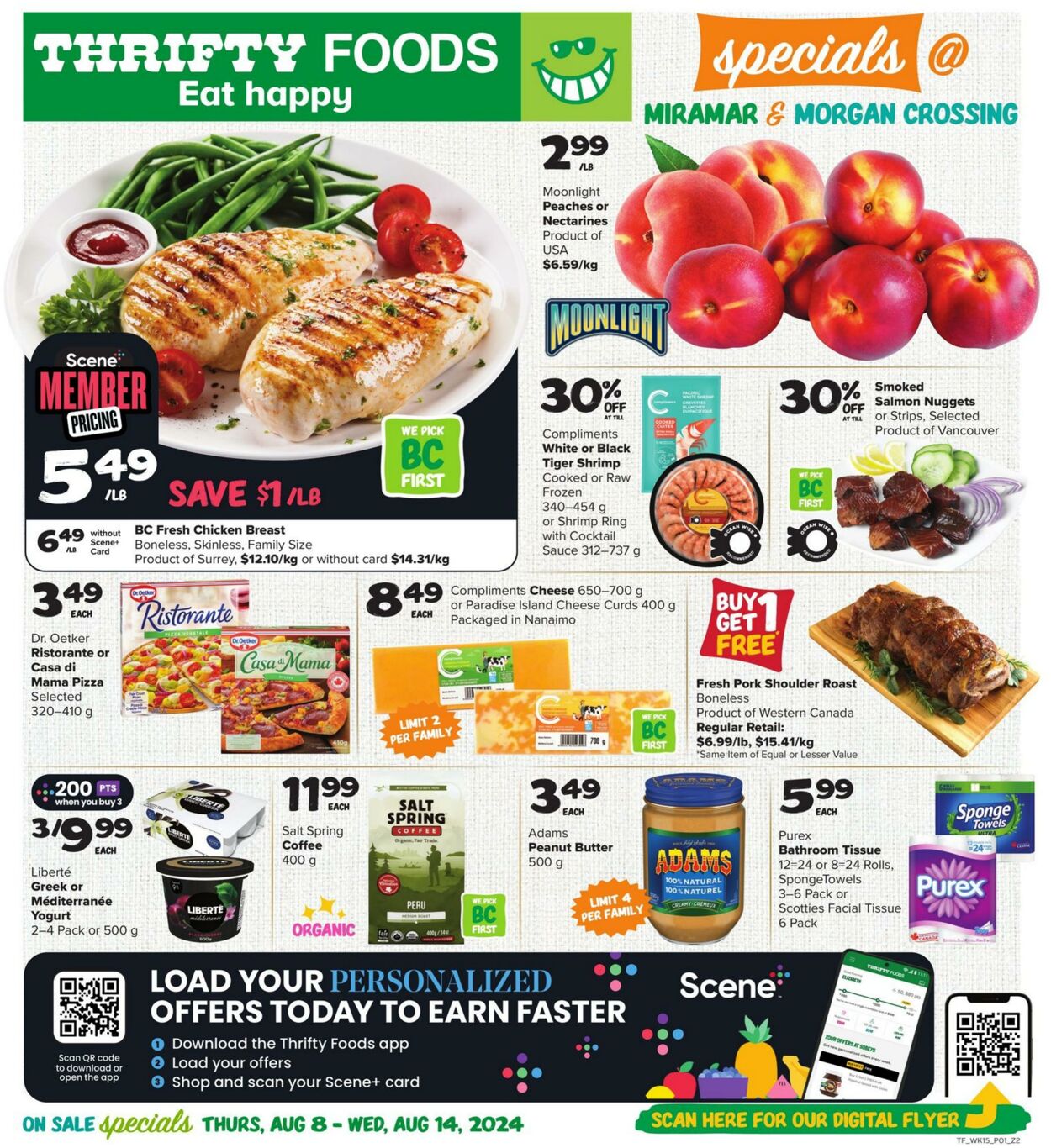 Flyer Thrifty Foods 08.08.2024 - 14.08.2024