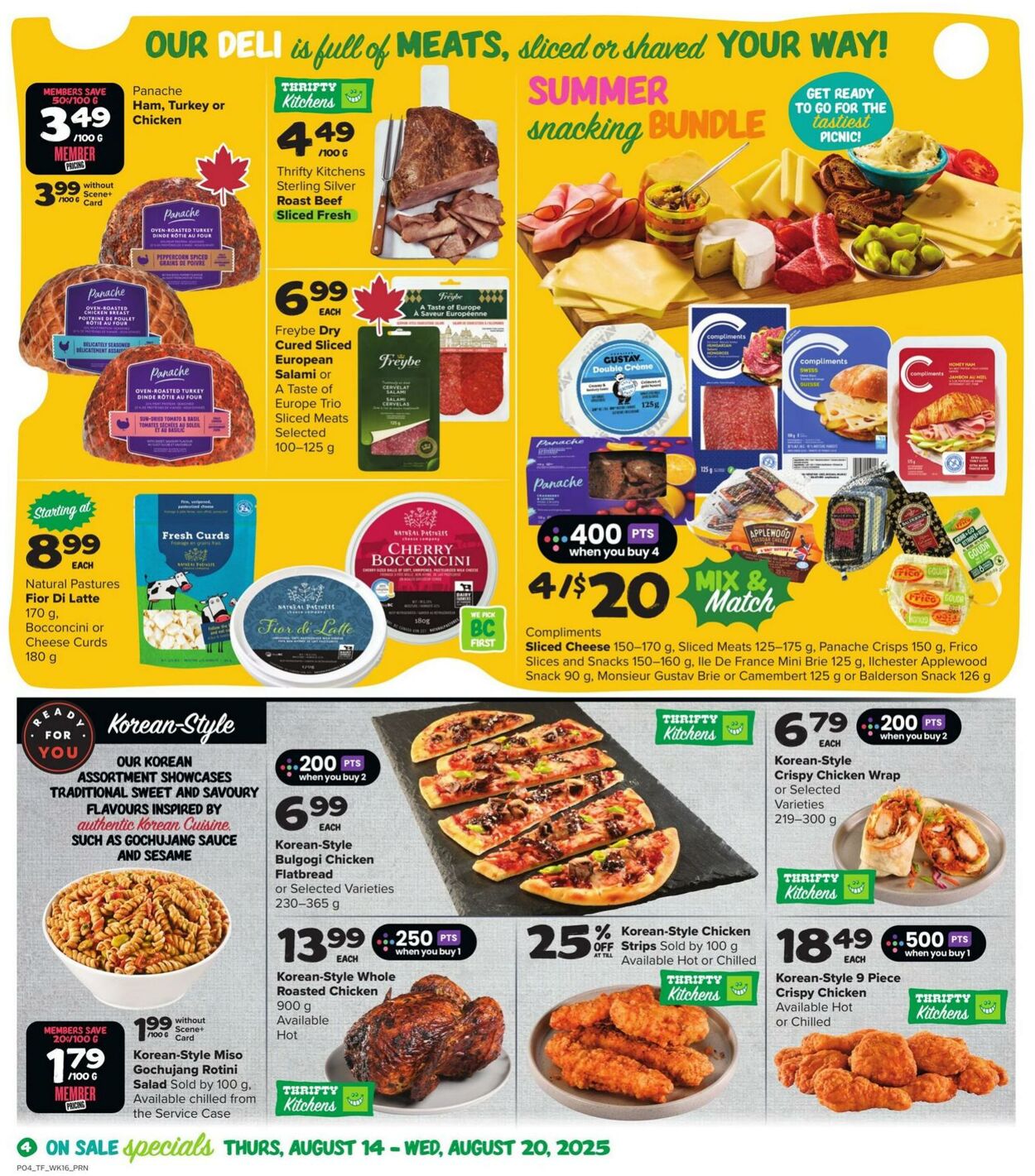 Flyer Thrifty Foods 14.08.2025 - 20.08.2025