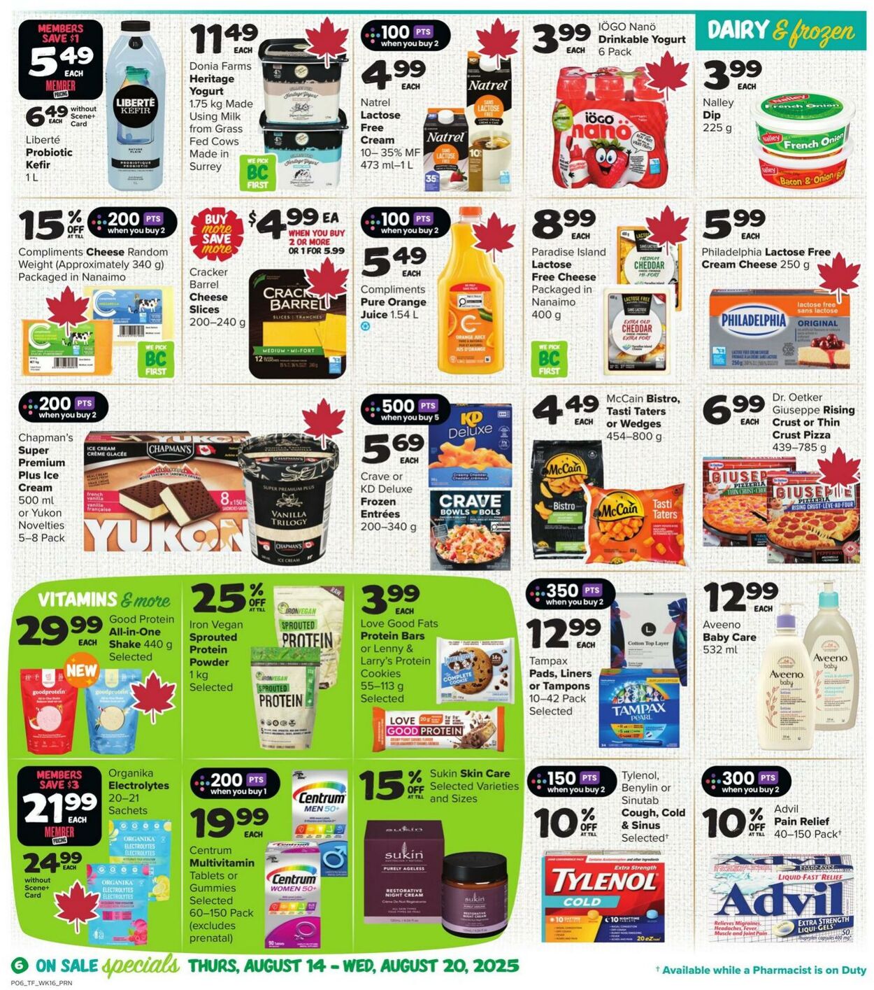 Flyer Thrifty Foods 14.08.2025 - 20.08.2025
