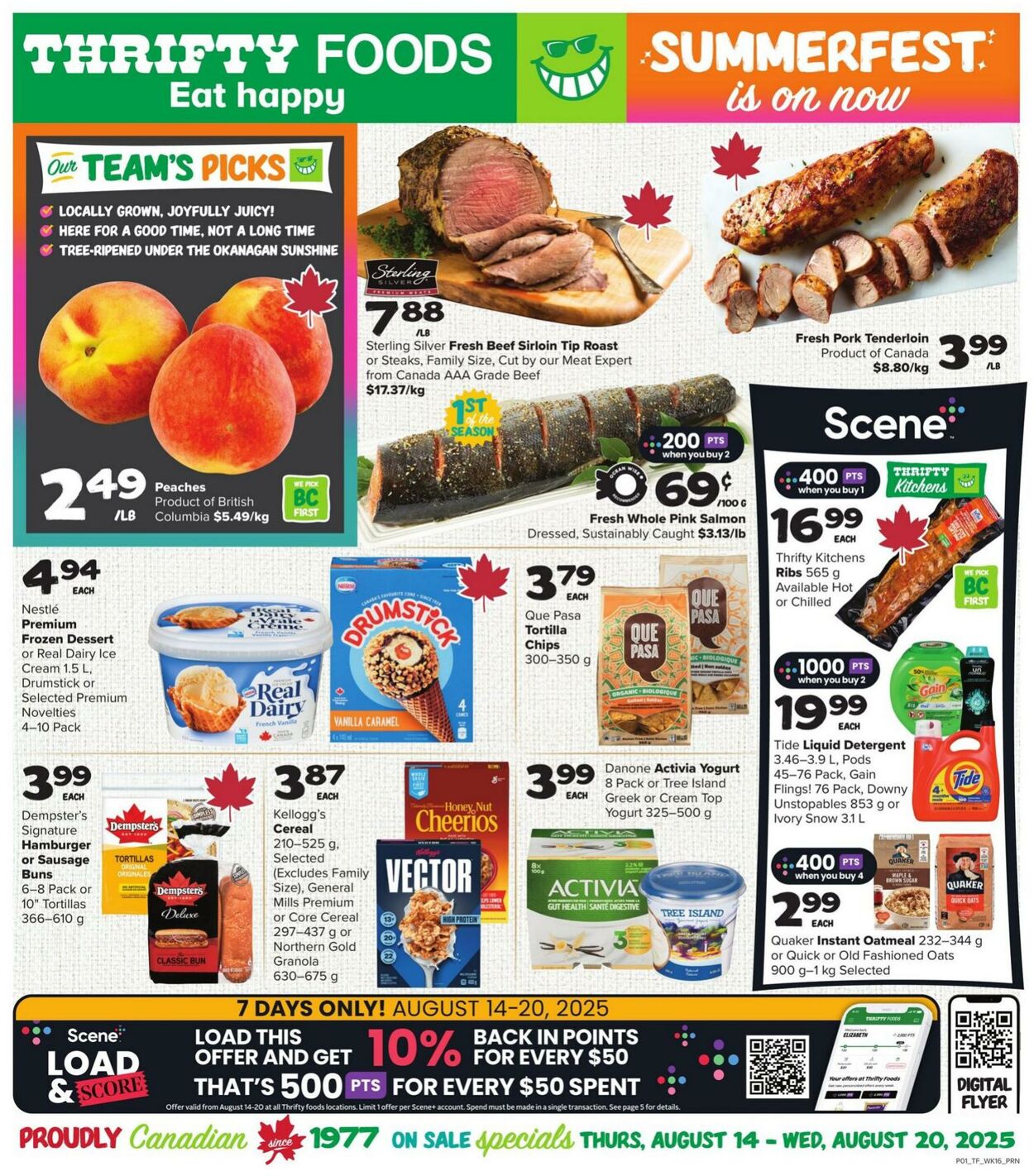 Flyer Thrifty Foods 14.08.2025 - 20.08.2025