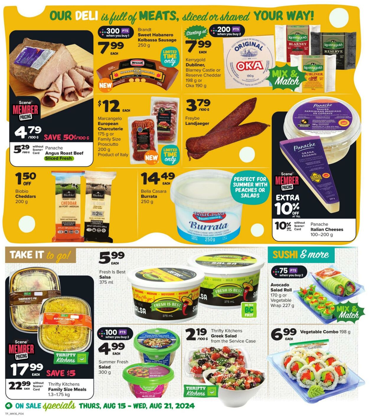 Flyer Thrifty Foods 15.08.2024 - 21.08.2024