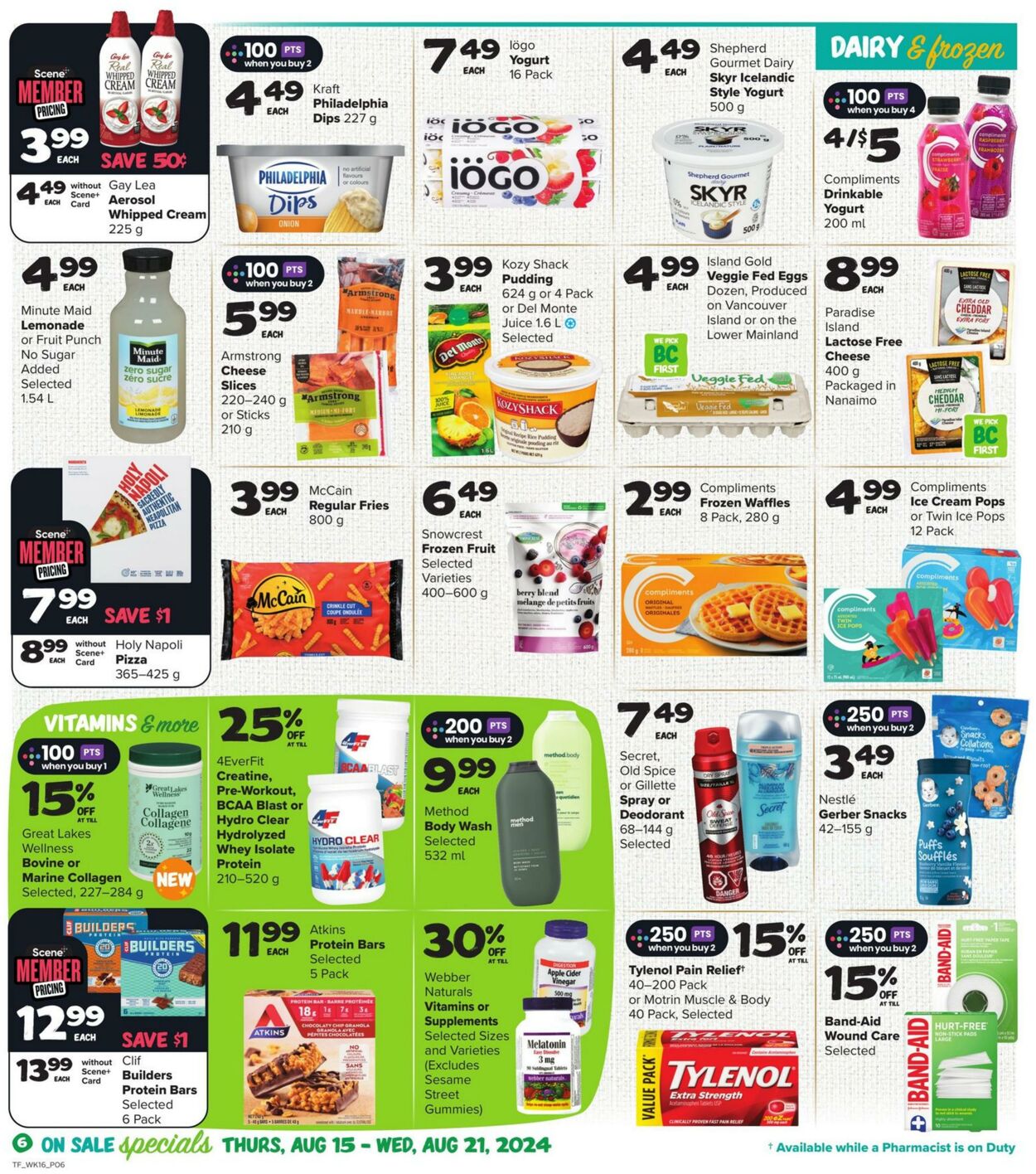 Flyer Thrifty Foods 15.08.2024 - 21.08.2024