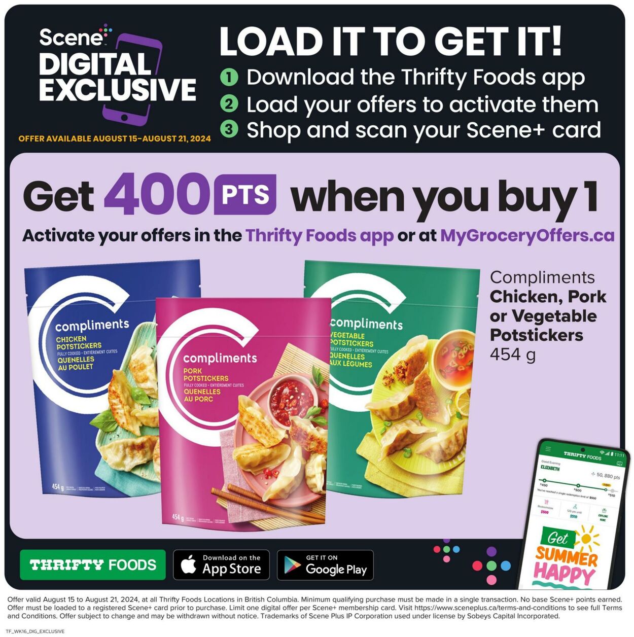 Flyer Thrifty Foods 15.08.2024 - 21.08.2024