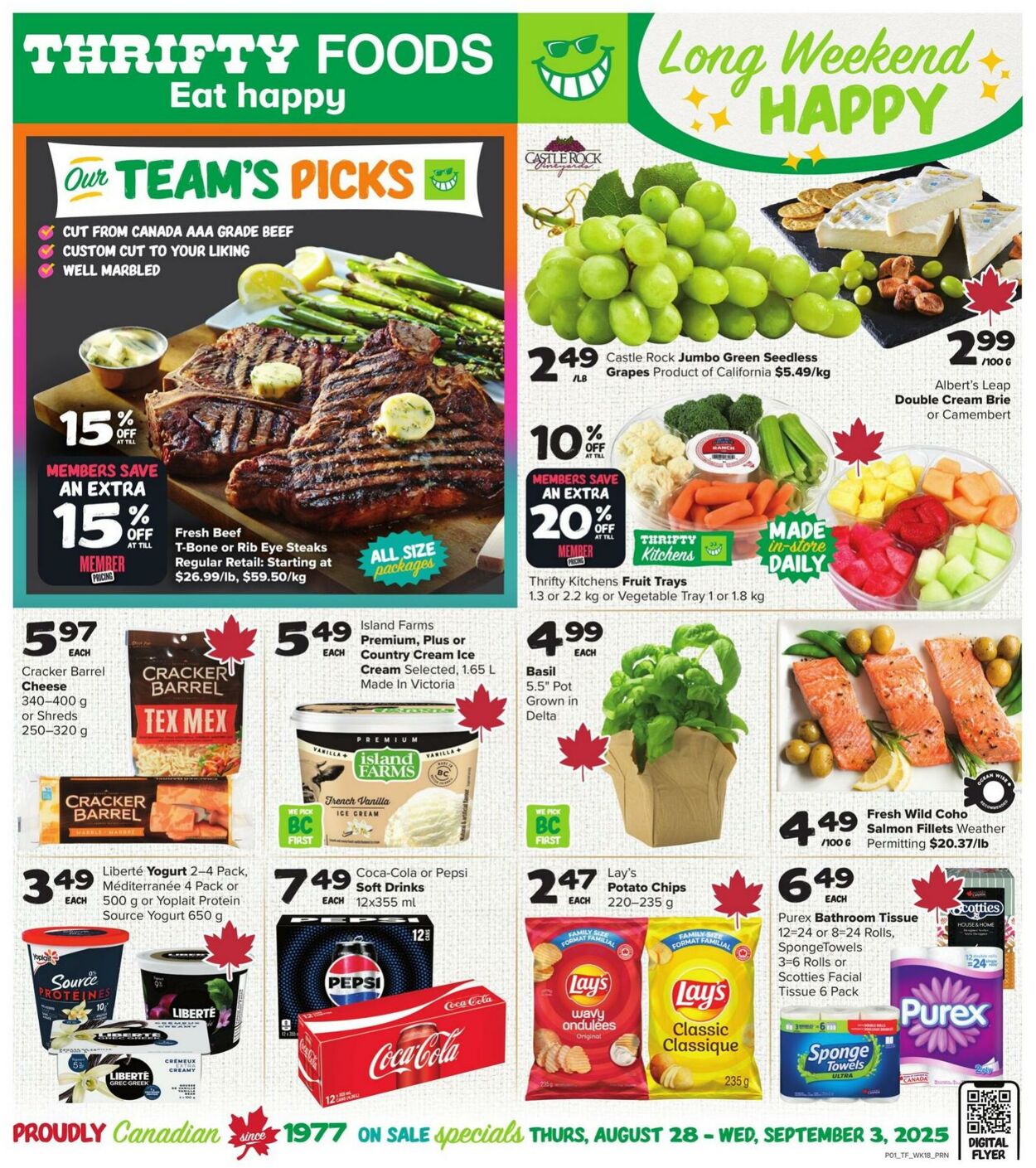Flyer Thrifty Foods 28.08.2025 - 03.09.2025
