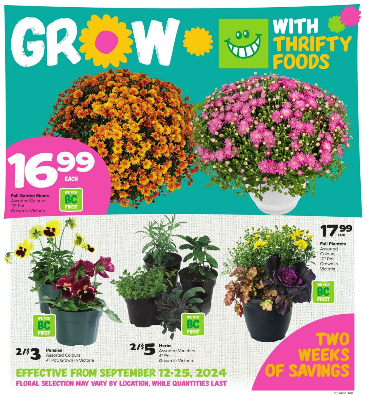 Flyer Thrifty Foods 12.09.2024 - 18.09.2024