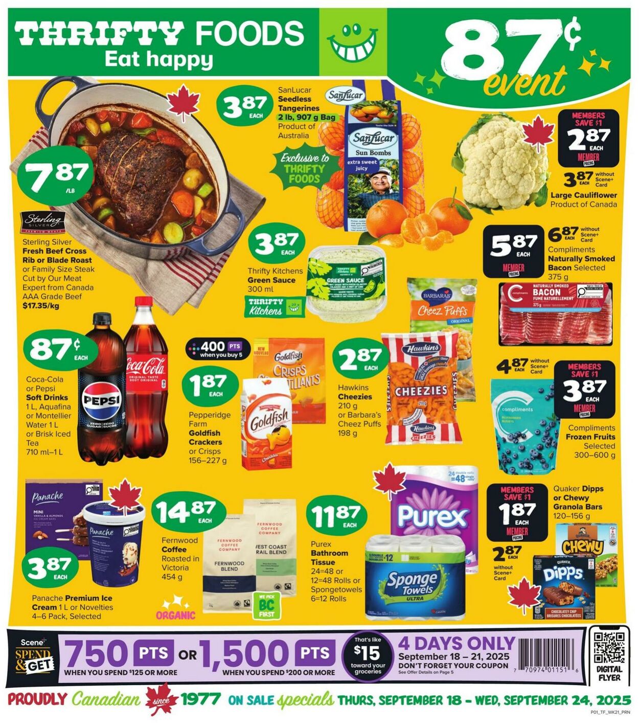 Flyer Thrifty Foods 18.09.2025 - 24.09.2025