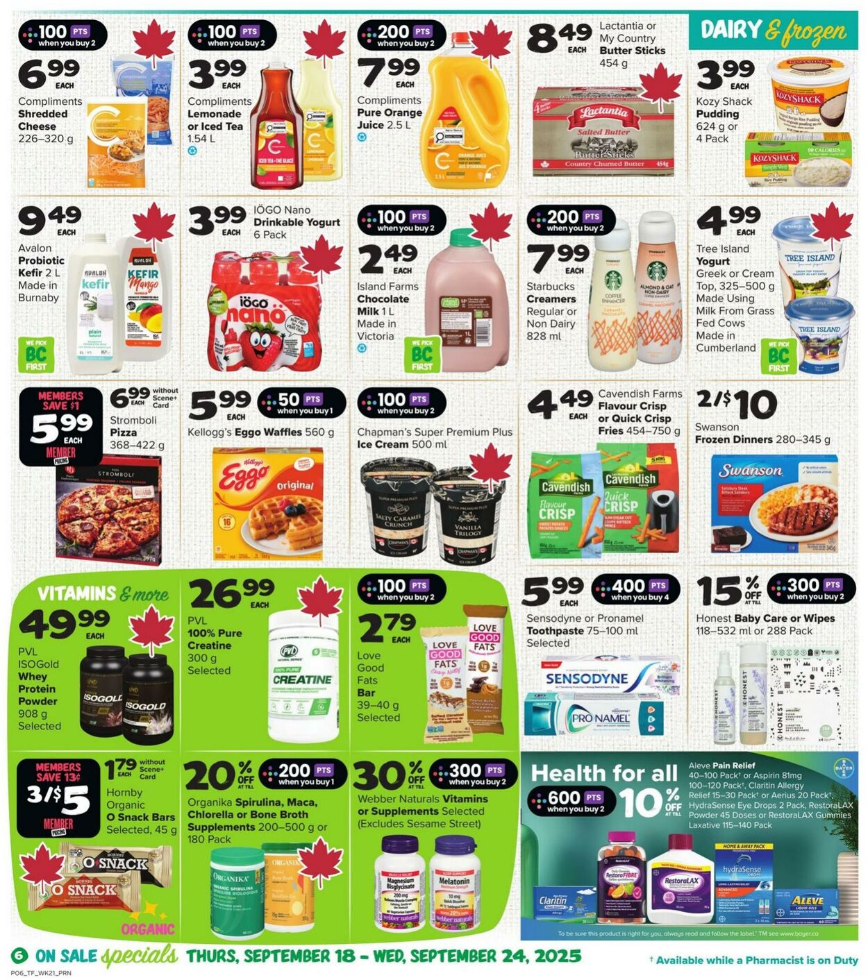 Flyer Thrifty Foods 18.09.2025 - 24.09.2025