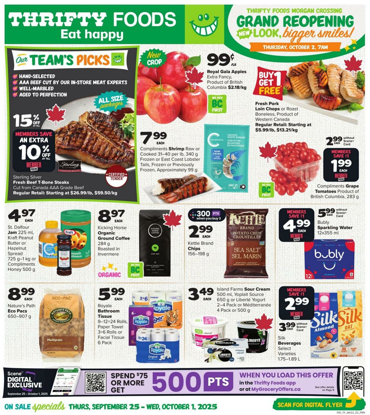 Flyer Thrifty Foods 25.09.2025 - 01.10.2025