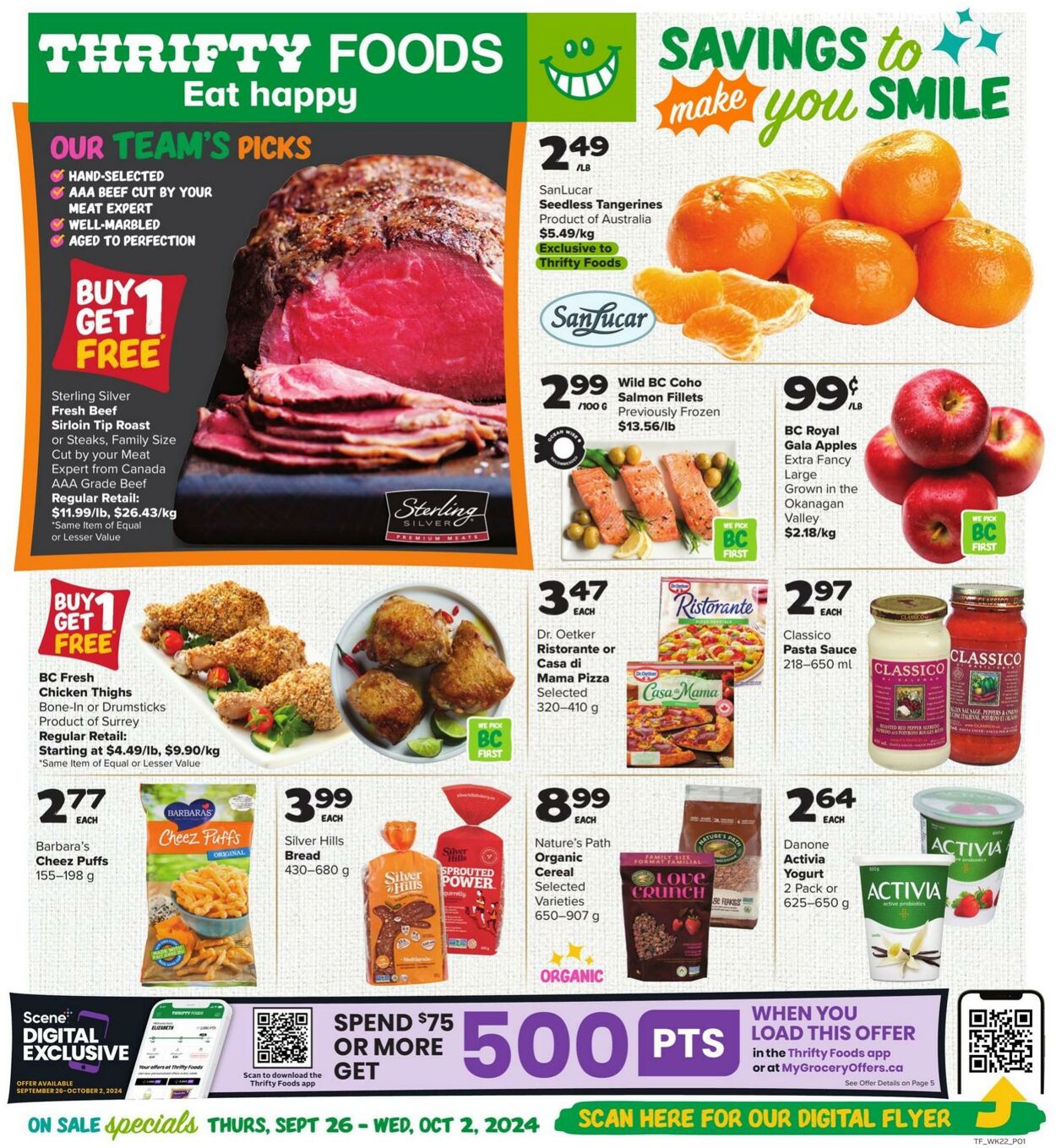 Flyer Thrifty Foods 26.09.2024 - 02.10.2024