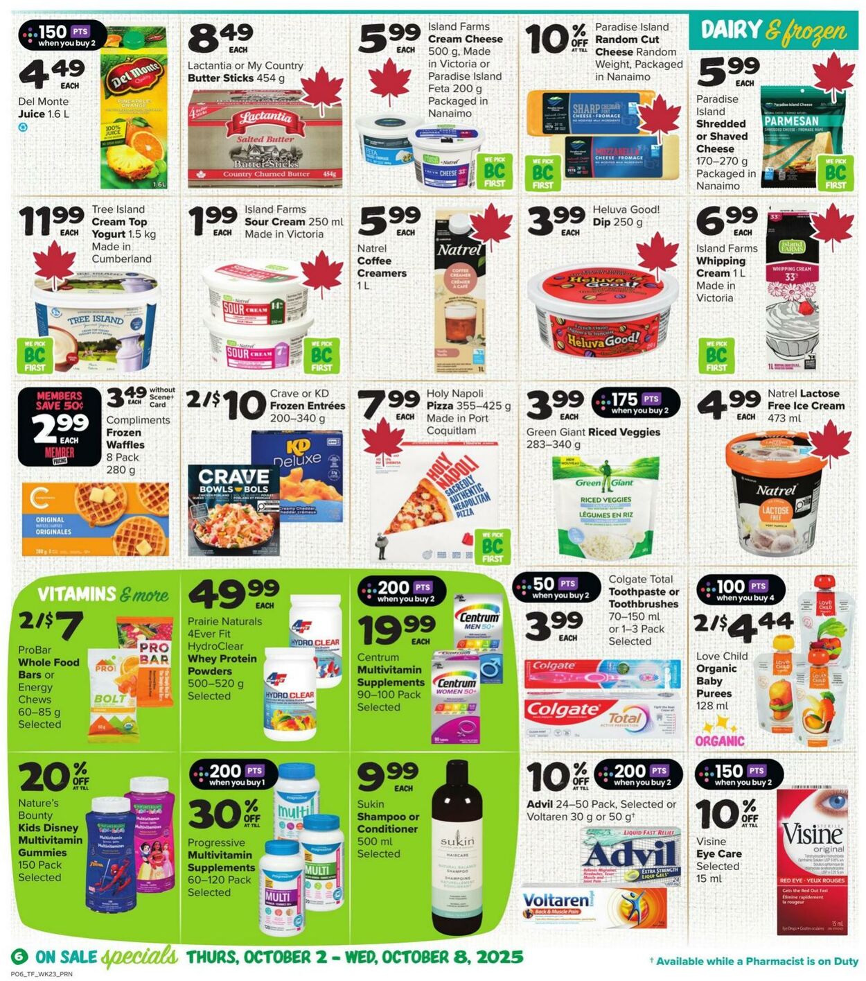 Flyer Thrifty Foods 02.10.2025 - 08.10.2025