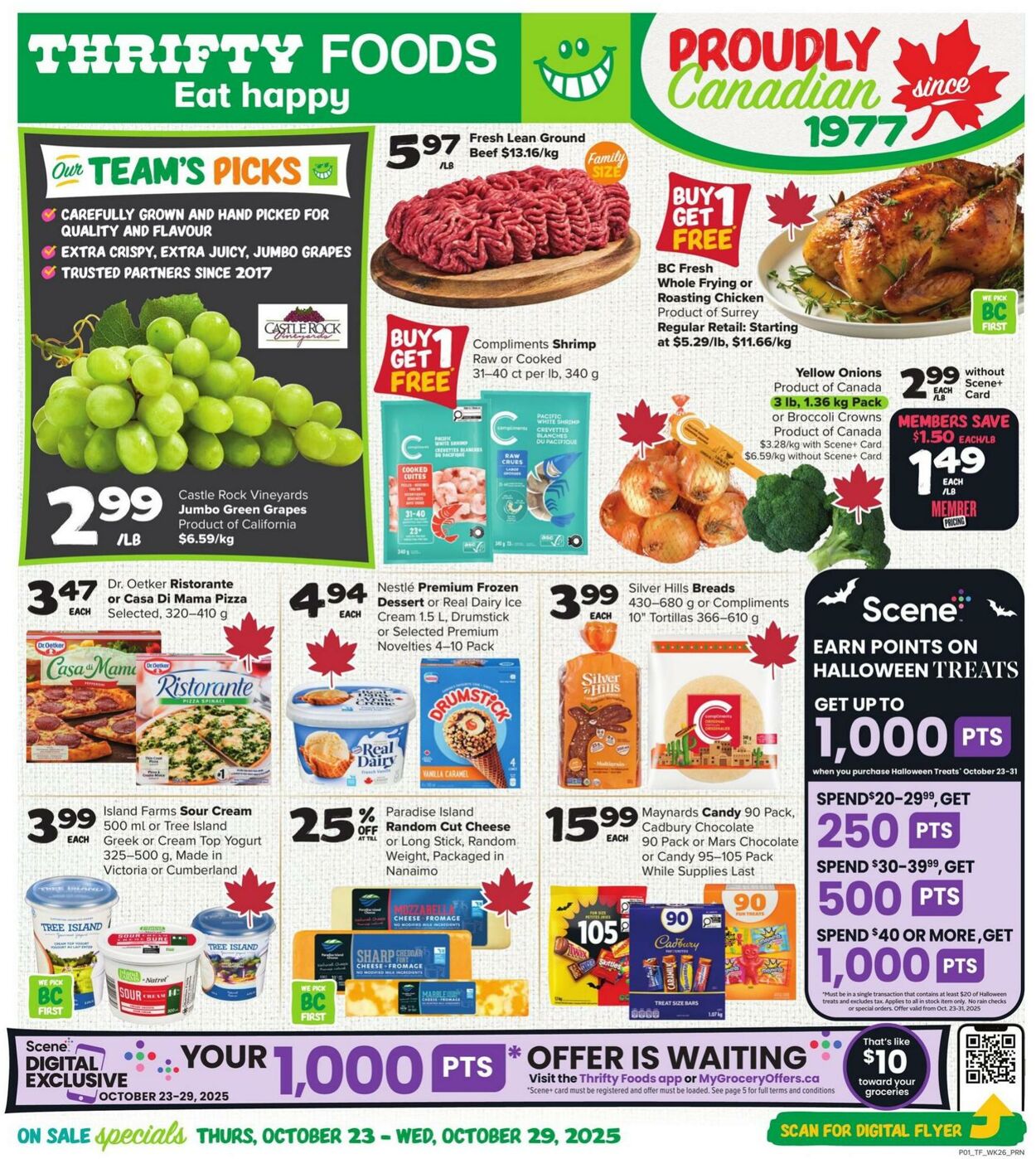 Flyer Thrifty Foods 23.10.2025 - 29.10.2025
