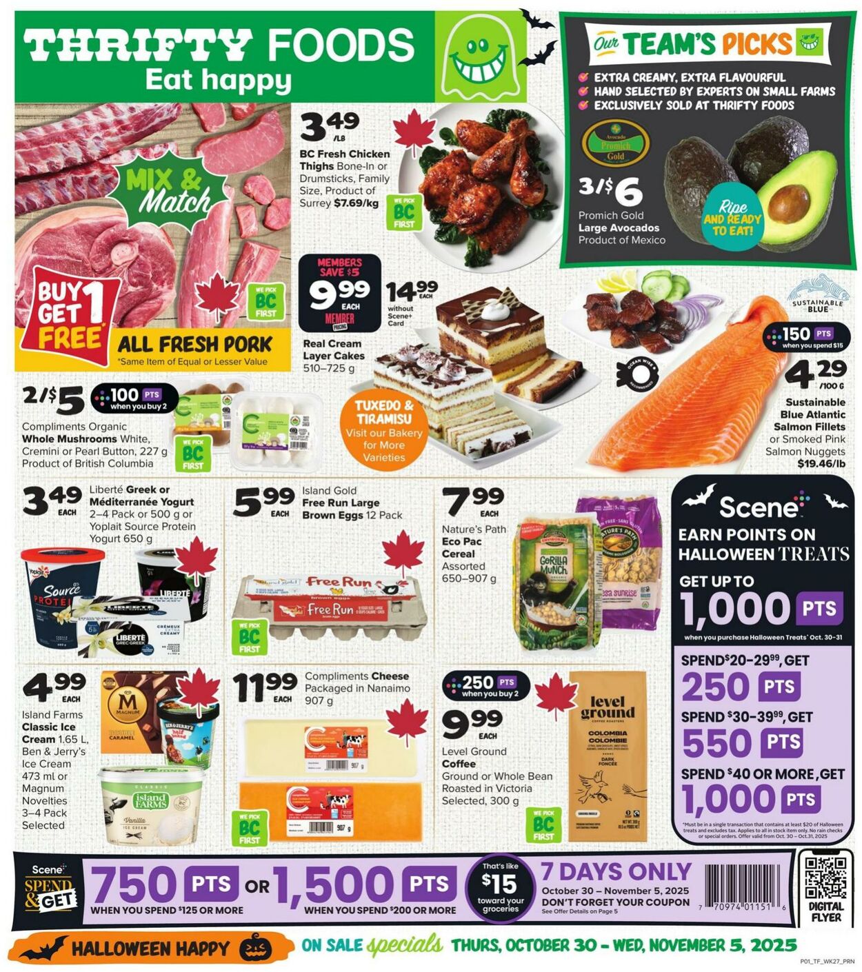 Flyer Thrifty Foods 30.10.2025 - 05.11.2025